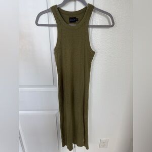 WSLY Moss Heather Ribbed Top